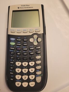 Texas Instruments TI-84 Plus Graphing Calculator - Black & Cream